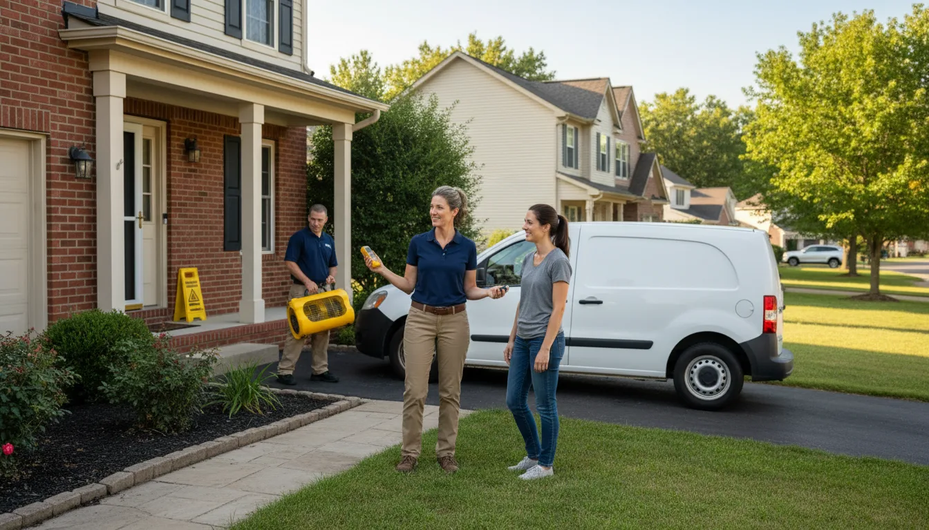 Residential water damage restoration in Terre Hill, PA